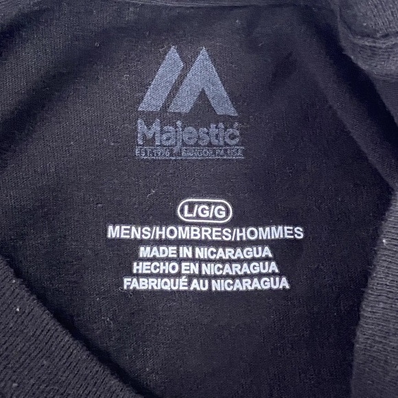 Men’s Vegas Golden Knights black T Shirt Majestic size L - Picture 3 of 7